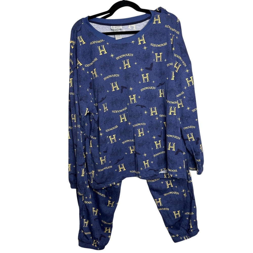 NWOT Harry Potter 2 piece‎ Wizarding World Lounge set sleepwear blue size XL